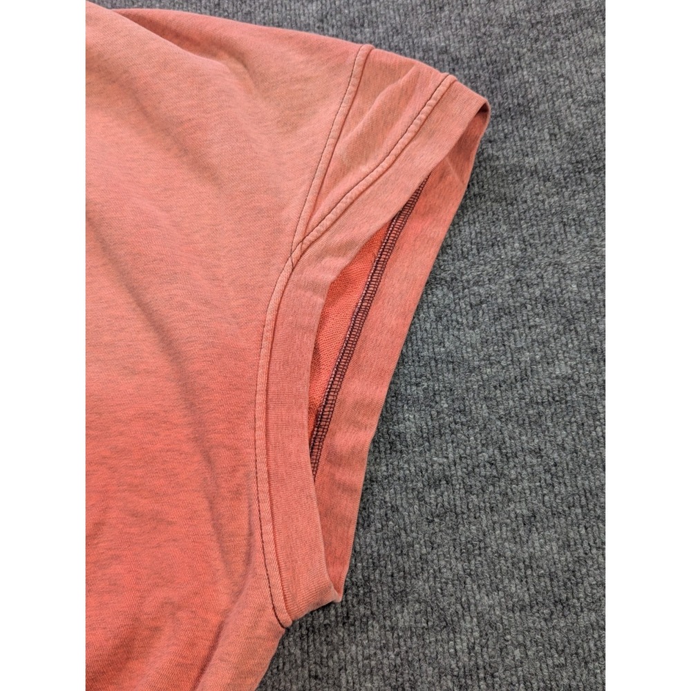 Free People Hoodie Vest Cropped Kangaroo Pocket Orange Dyed Women's Size Large - Picture 4 of 9
